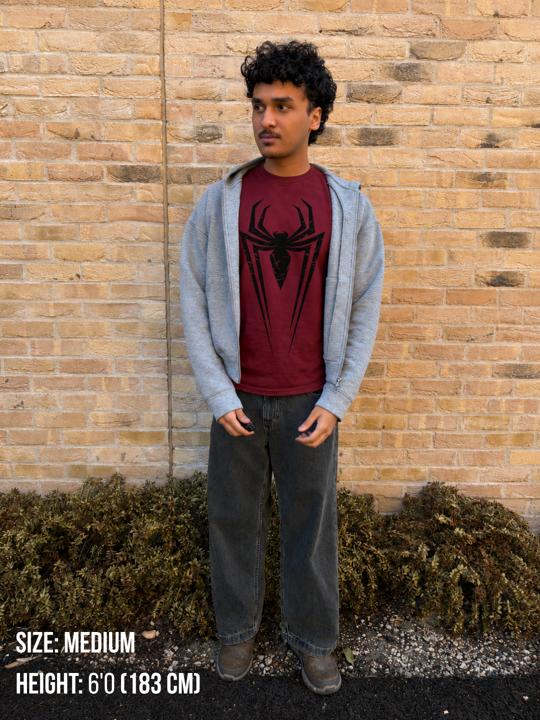 Burgundy Vintage Spider-Man Tee