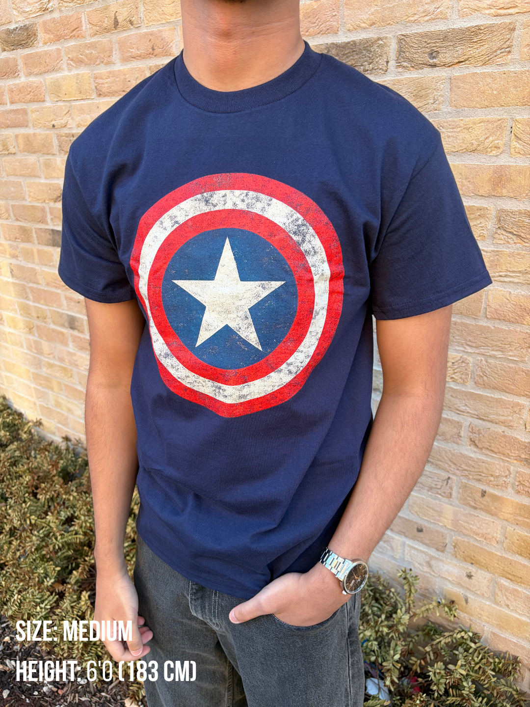 Captain America Vintage Tee