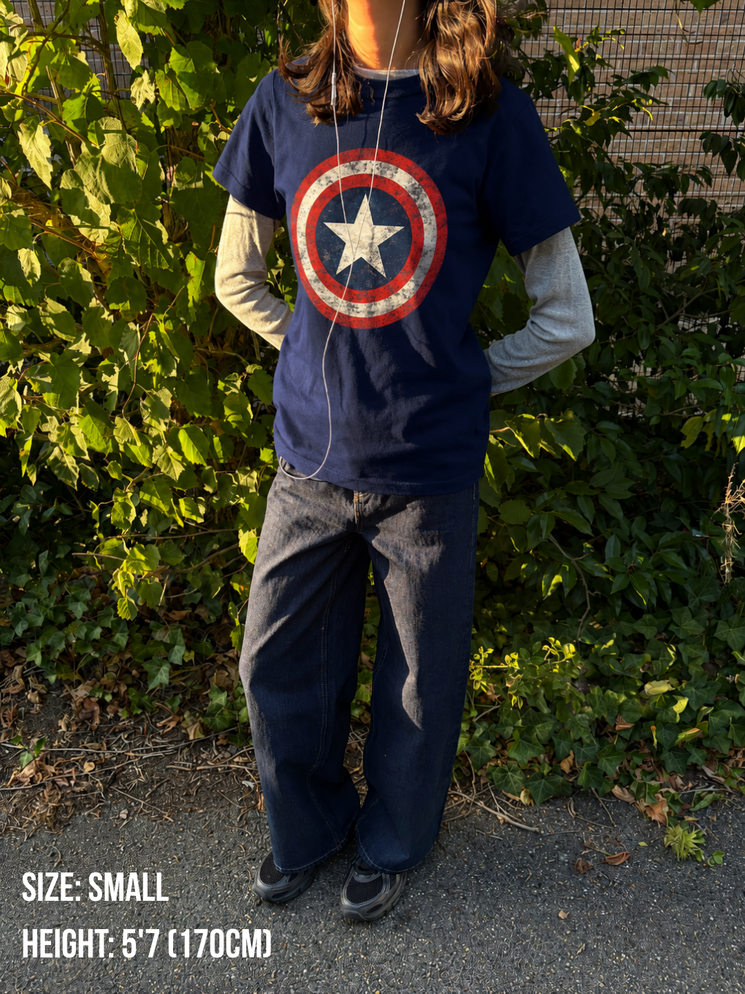 Women's Captain America Vintage Tee