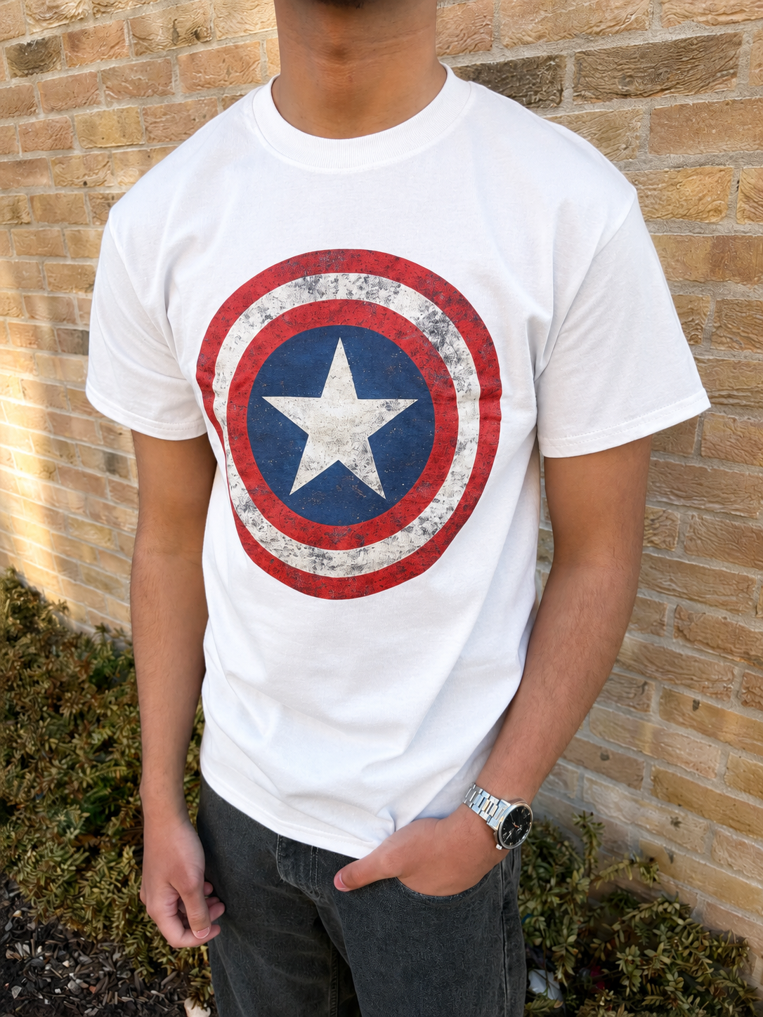Captain America Vintage Tee